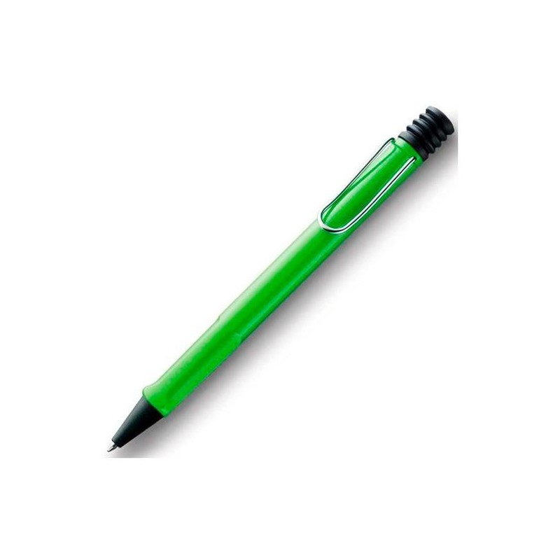 LAMY BOLÍGRAFO SAFARI GREEN 213M PUNTA MEDIA TINTA AZUL RECARGABLE COLOR VERDE EN ESTUCHE