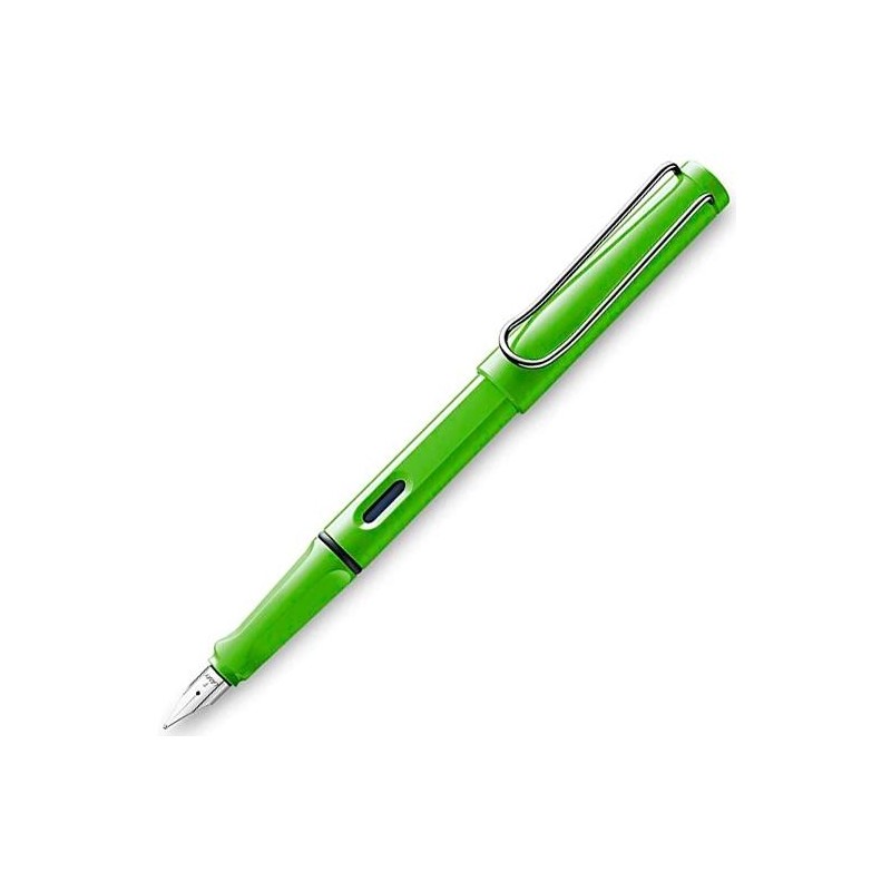 LAMY PLUMA ESTILOGRÁFICA SAFARI 013M TINTA AZUL PUNTA M COLOR VERDE