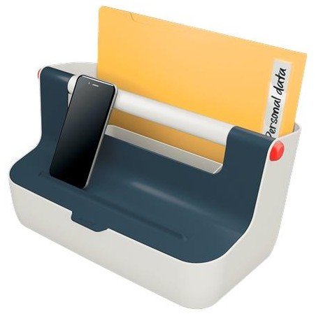 LEITZ CAJA DE ALMACENAMIENTO PORTÁTIL COSY C/ASA ABS GRIS