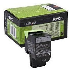 LEXMARK 802K TONER RETORNABLE NEGRO(1K)