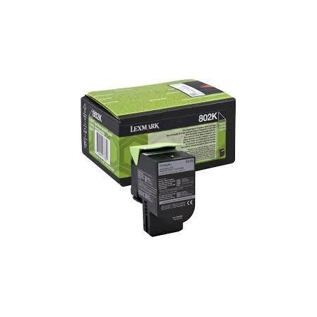 LEXMARK 802K TONER RETORNABLE NEGRO(1K)