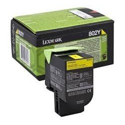 LEXMARK 802Y TONER RETORNABLE AMARILLO(1K)