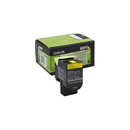 LEXMARK 802Y TONER RETORNABLE AMARILLO(1K)