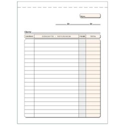 LOAN TALONARIO MULTIUSO CUARTO NATURAL DUPLICADO AUTOCOPIA