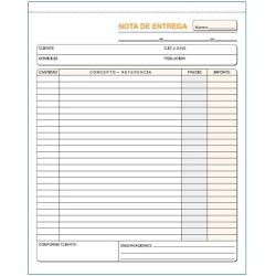 LOAN TALONARIO ENTREGAS HOLANDESA 21X26CM DUPLICADO AUTOCOPIA