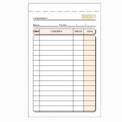 LOAN TALONARIO CAMAREROS ESPECIAL BOLSILLO ORIGINAL SOLO NUMERADO