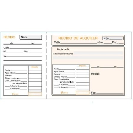 LOAN TALONARIO ALQUILER INQUILINOS TERCIO DE FOLIO SIN COPIA