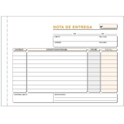 LOAN TALONARIO ENTREGAS CUARTO APAISADO DUPLICADO AUTOCOPIA