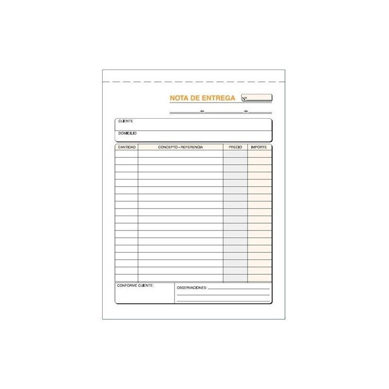 LOAN TALONARIO ENTREGAS CUARTO NATURAL