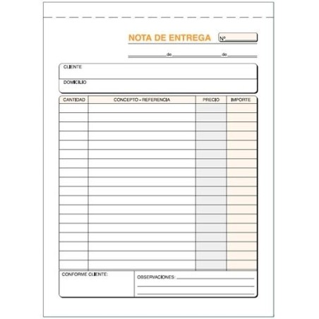 LOAN TALONARIO ENTREGAS CUARTO NATURAL