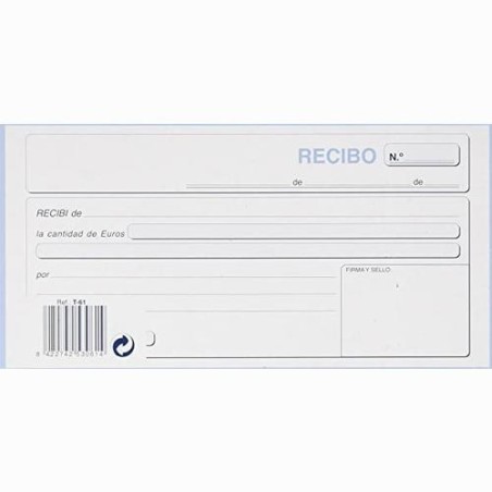 LOAN TALONARIO RECIBOS TERCIO DE FOLIO TRIPLICADO AUTOCOPIA