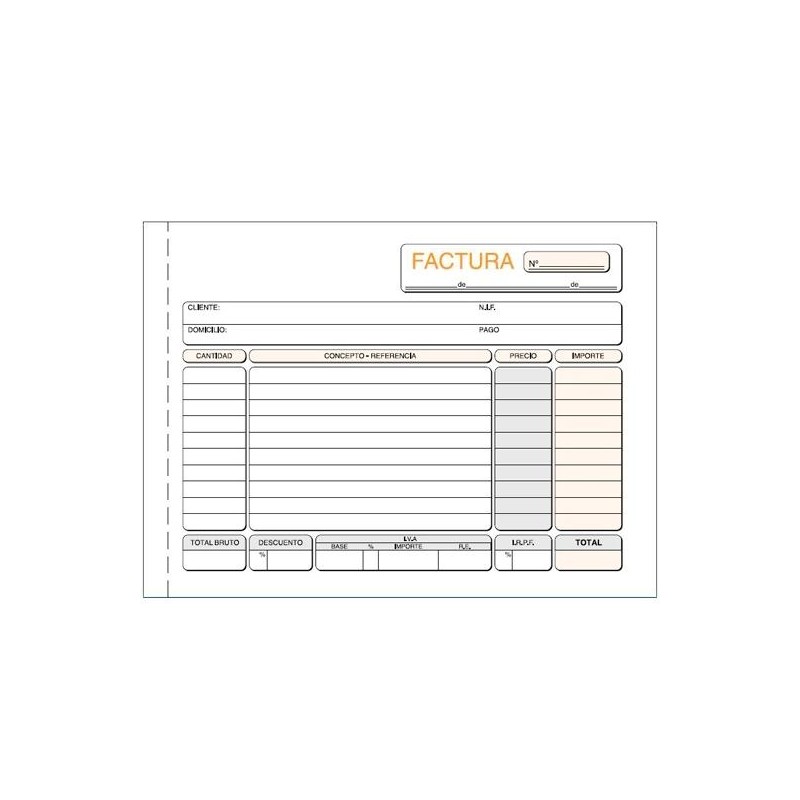 LOAN TALONARIO FACTURAS CUARTO NATURAL TRIPLICADO AUTOCOPIA