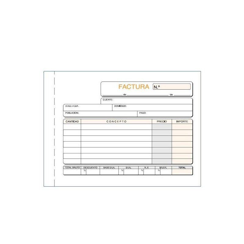 LOAN TALONARIO FACTURAS OCTAVO APAISADO TRIPLICADO AUTOCOPIA
