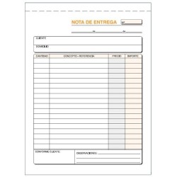 LOAN TALONARIO ENTREGAS CUARTO NATURAL TRIPLICADO AUTOCOPIA