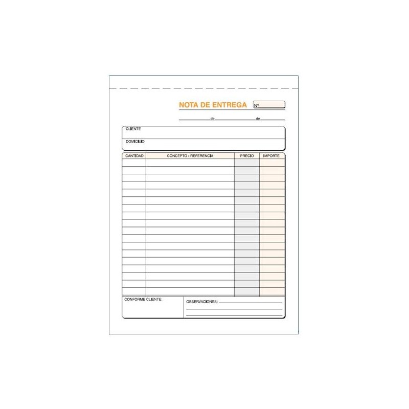 LOAN TALONARIO ENTREGAS CUARTO NATURAL TRIPLICADO AUTOCOPIA