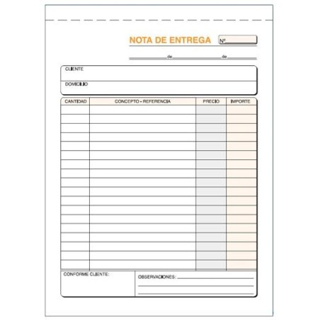 LOAN TALONARIO ENTREGAS CUARTO NATURAL TRIPLICADO AUTOCOPIA