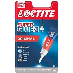 LOCTITE SUPER GLUE-3 ADHESIVO INSTANTÁNEO ORIGINAL 3GR