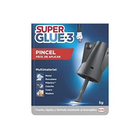 LOCTITE SUPER GLUE-3 ADHESIVO INSTANTÁNEO PINCEL 5GR