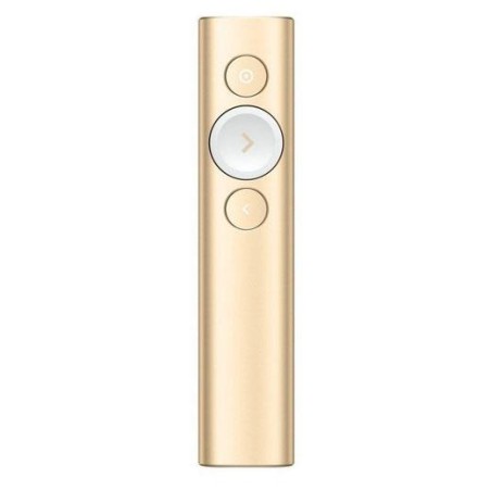 LOGITECH PUNTERO LASER SPOTLIGHT, INALÁMBRICO, 30 M., DE COLOR DORADO