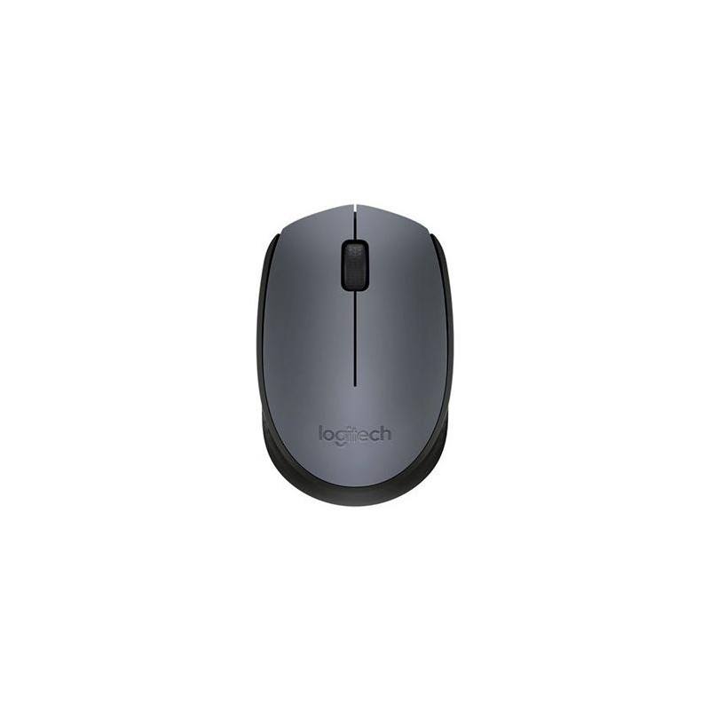 LOGITECH RATÓN B170 INALÁMBRICO 1000PPP AMBIDIESTRO 2 BOTONES GRIS/NEGRO