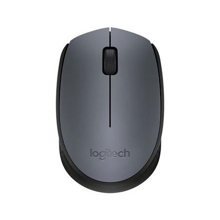 LOGITECH RATÓN B170 INALÁMBRICO 1000PPP AMBIDIESTRO 2 BOTONES GRIS/NEGRO