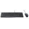 LOGITECH COMBO TECLADO ESTÁNDAR + RATÓN DESKTOP MK120 CABLE USB ANTISALPICADURAS QWERTY ESPAÑOL NEGRO