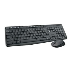 LOGITECH COMBO TECLADO + RATÓN MK235 INALÁMBRICO 2.4GHZ QWERTY ESPAÑOL NEGRO