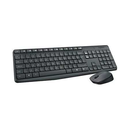 LOGITECH COMBO TECLADO + RATÓN MK235 INALÁMBRICO 2.4GHZ QWERTY ESPAÑOL NEGRO