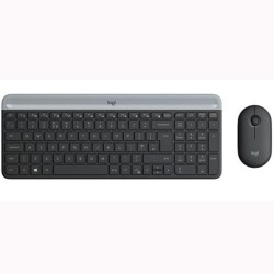 LOGITECH COMBO TECLADO + RATÓN MK470 INALÁMBRICO GRIS GRAFITO