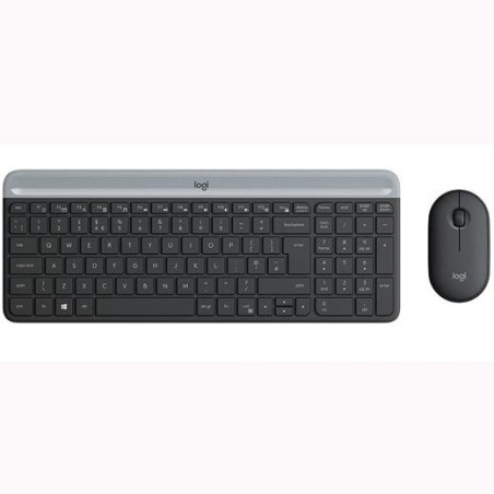LOGITECH COMBO TECLADO + RATÓN MK470 INALÁMBRICO GRIS GRAFITO