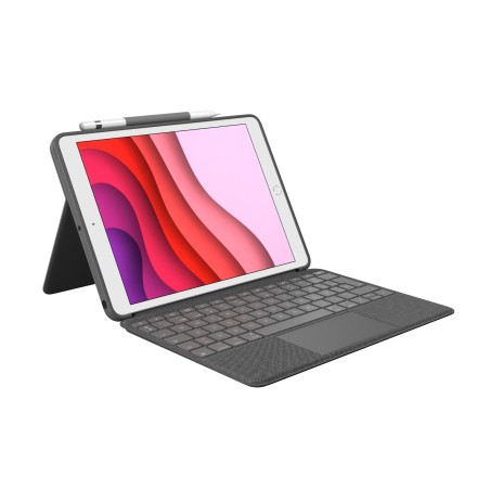 LOGITECH FUNDA TABLET CON TECLADO RETROILUMINADO PARA IPAD 7/8/9 GRIS GRAFITO