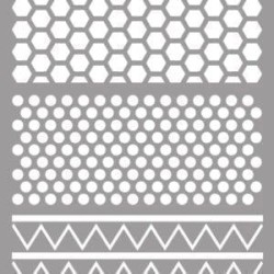 LA PAJARITA STENCIL ST-14 PLANTILLA DECORATIVA MODELO TEXTURES