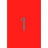 APLI ETIQUETAS ADHESIVAS 210X297MM LÁSER C/RECTOS 1 X 20H ROJO FLUORESCENTE