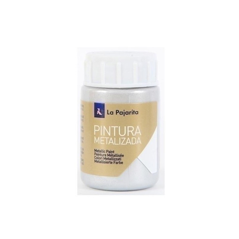 LA PAJARITA PINTURA METALIZADA ME-01 35ML PLATA