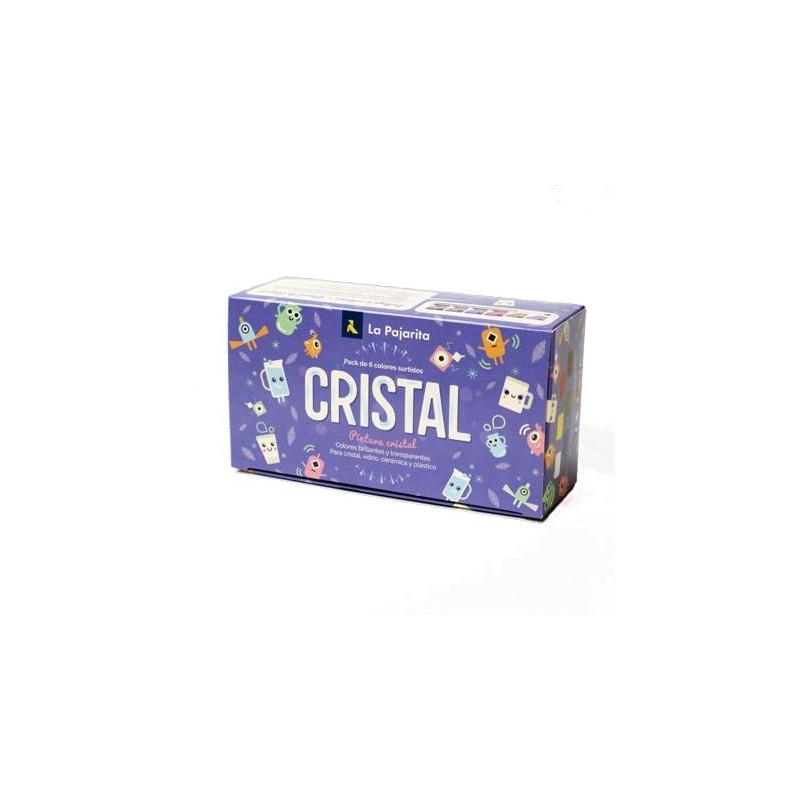 LA PAJARITA PINTURA CRISTAL PARA SUPERFICIES NO POROSAS COLORES SURTIDOS