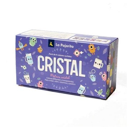LA PAJARITA PINTURA CRISTAL PARA SUPERFICIES NO POROSAS COLORES SURTIDOS