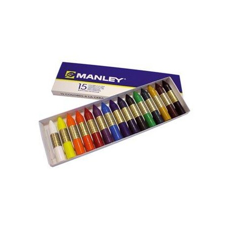 MANLEY CERAS 60MM COLORES SURTIDOS ESTUCHE 15 UD