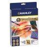 MANLEY SET DE TÉCNICAS ARTÍSTICAS CON CERAS CAJA 42 PIEZAS C/SURTIDOS