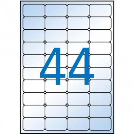 APLI ETIQUETAS ADHESIVAS 48,5X25,4MM INKJET C/ROMOS 44 X 10H TRANSPARENTE