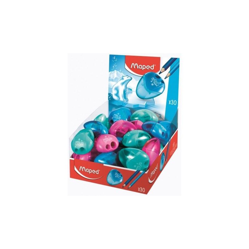 MAPED AFILALÁPICES I-GLOO 2 AGUJEROS C/SURTIDOS CAJA EXPOSITORA DE 30U
