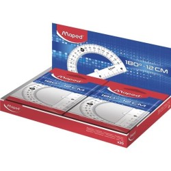 MAPED TRANSPORTADOR 180º BASE 12CM