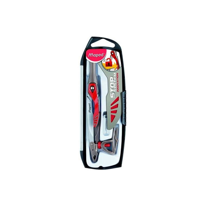 MAPED STOP SYSTEM INNOVACION COMPAS CON MINA + PACK DE MINAS + ADAPTADOR