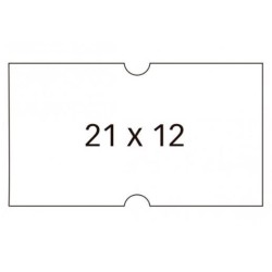 APLI ETIQUETAS PARA ETIQUETADORA DE PRECIOS 21X12MM C/RECTOS 6 ROLLOS DE 1000 BLANCO