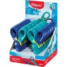 MAPED TIJERAS INFANTILES KIDIPULSE 12CM C/RESORTE DE APERTURA Y PROTECCIÓN +2 AÑOS AZUL BICOLOR