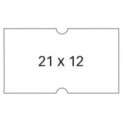 APLI ETIQUETAS REMOVIBLES PARA ETIQUETADORA DE PRECIOS 21X12MM C/RECTOS 6 ROLLOS DE 1000 BLANCO