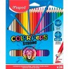 MAPED LÁPICES DE COLORES COLOR´PEPS STRONG C/SURTIDOS ESTUCHE 24 UD