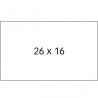 APLI ETIQUETAS PARA ETIQUETADORA DE PRECIOS 26X16MM C/RECTOS 6 ROLLOS DE 1000 BLANCO