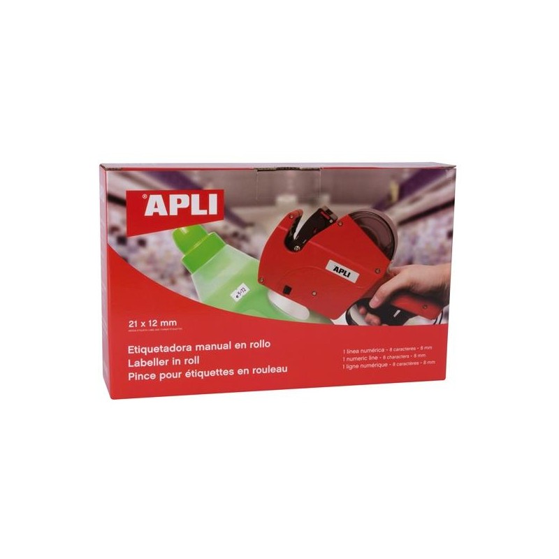 APLI ETIQUETADORA PRECIOS 1 LÍNEA PARA ETIQUETAS 8 CARACTERES