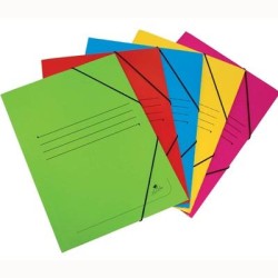 MARIOLA CARPETA CON GOMAS CARTÓN MATE 500GR SOLAPA 4º COLORES SURTIDOS