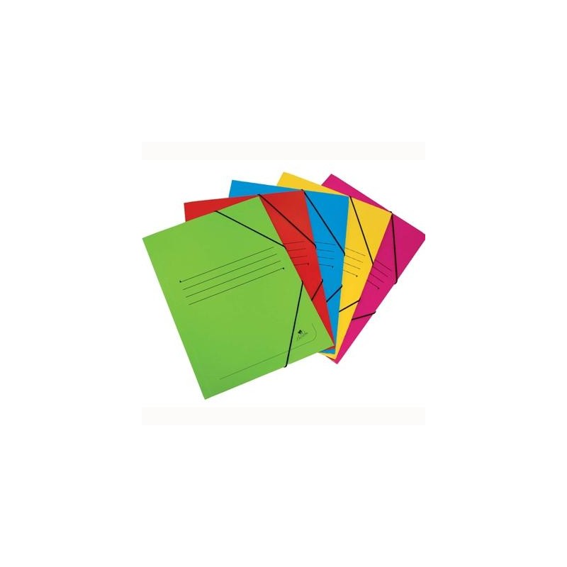 MARIOLA CARPETA CON GOMAS CARTÓN MATE 500GR SOLAPA 4º COLORES SURTIDOS